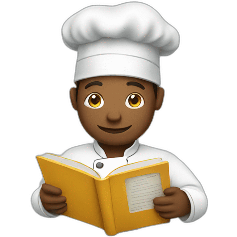 chef reading book emoji