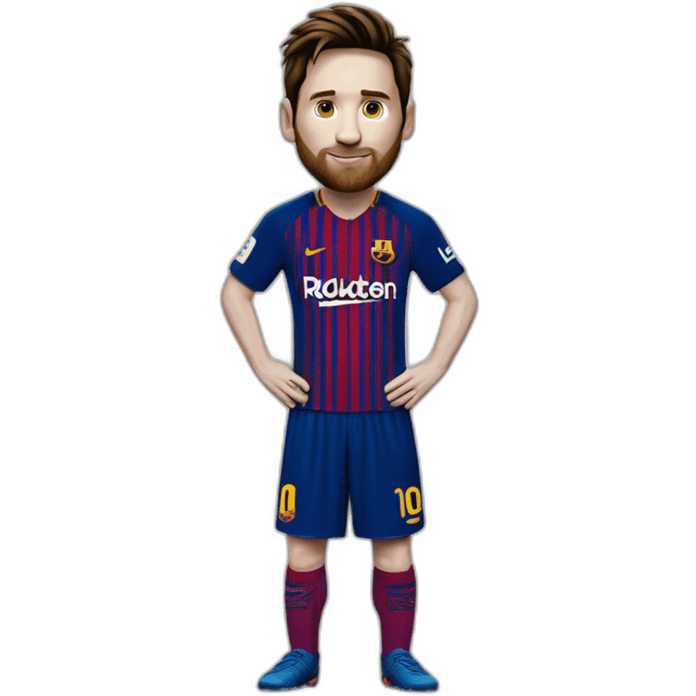 Messi avec ballon d’or emoji