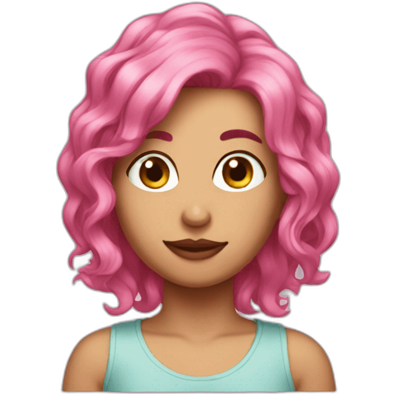 Anya pink hair emoji