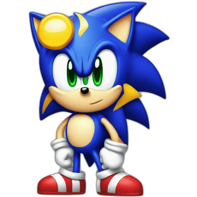 retro pixel sonic emoji