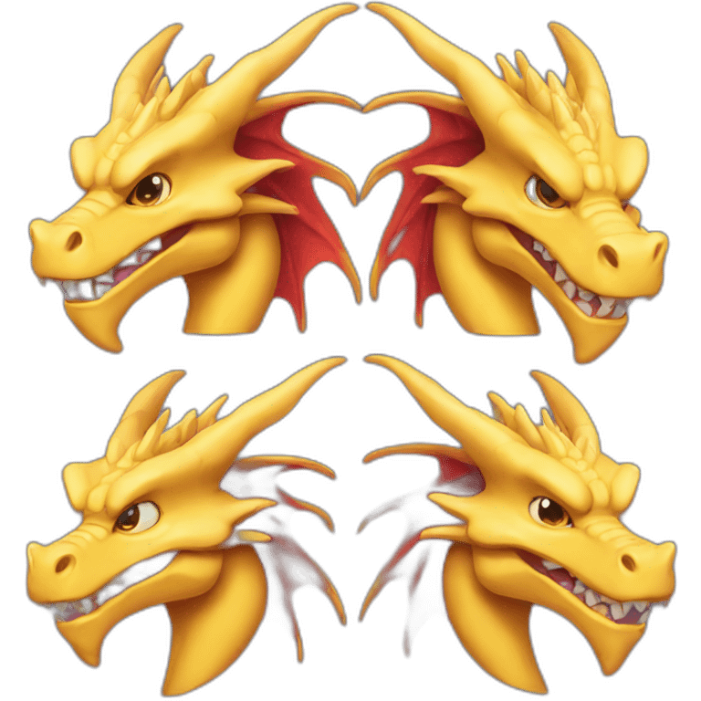 Three head dragon emoji