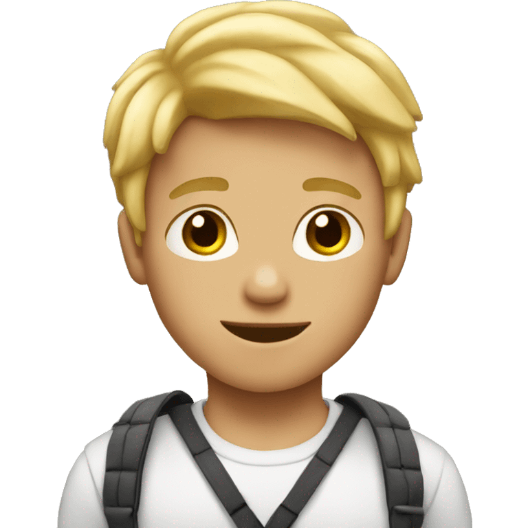 Boy with blond hair emoji