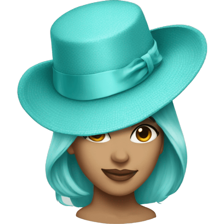 Blue Tiffany hat  emoji