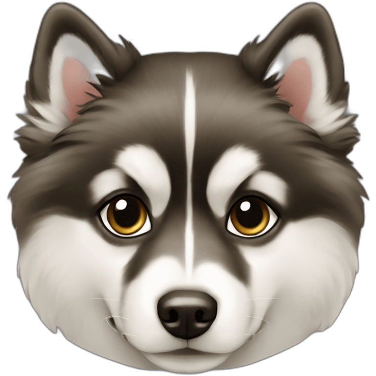 pomsky-black-with-cocker emoji