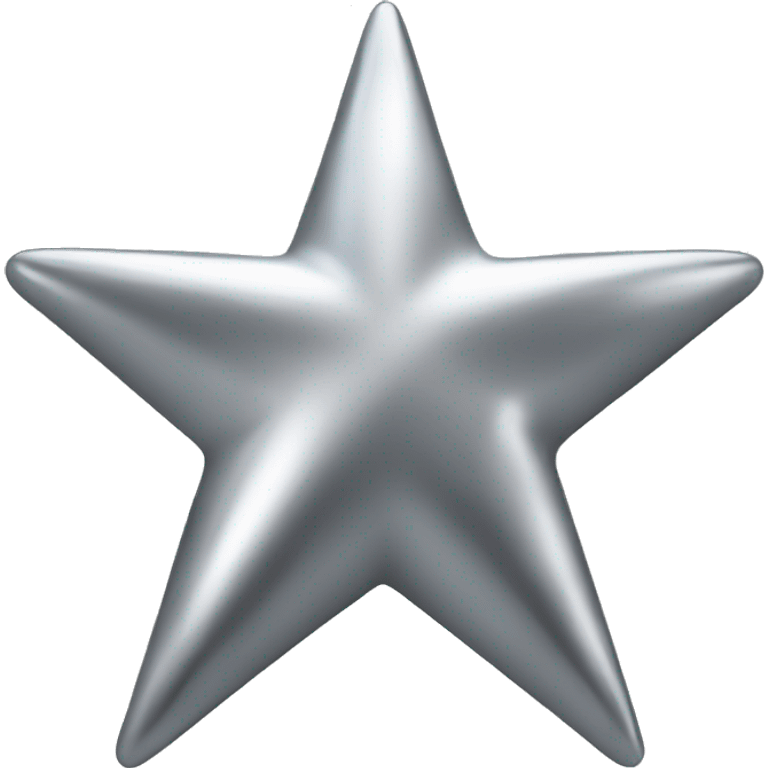 Silver star chrome  emoji