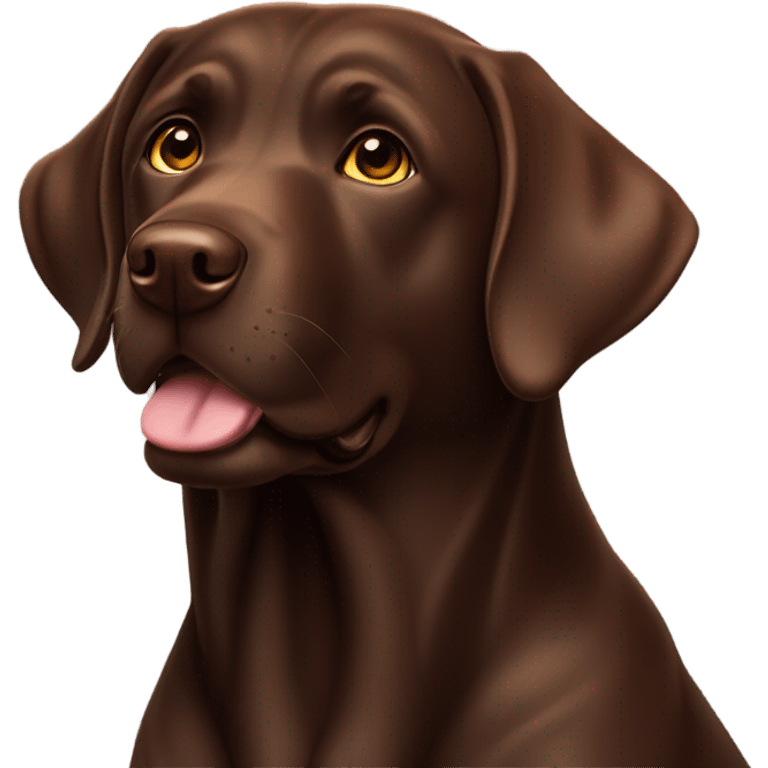 chocolate labrador emoji