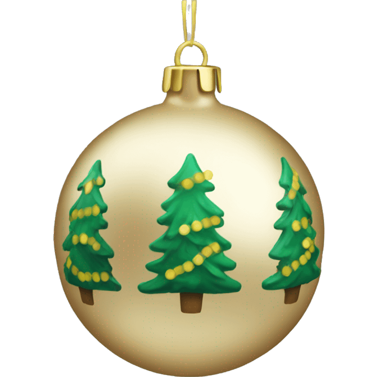 Christmas tree bauble emoji