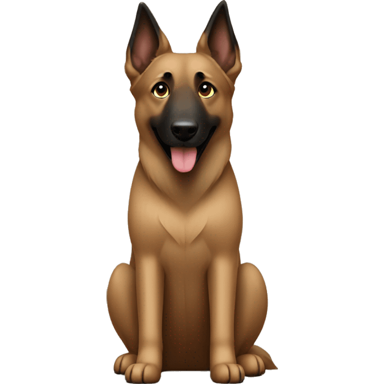 Belgian shepherd light brown emoji