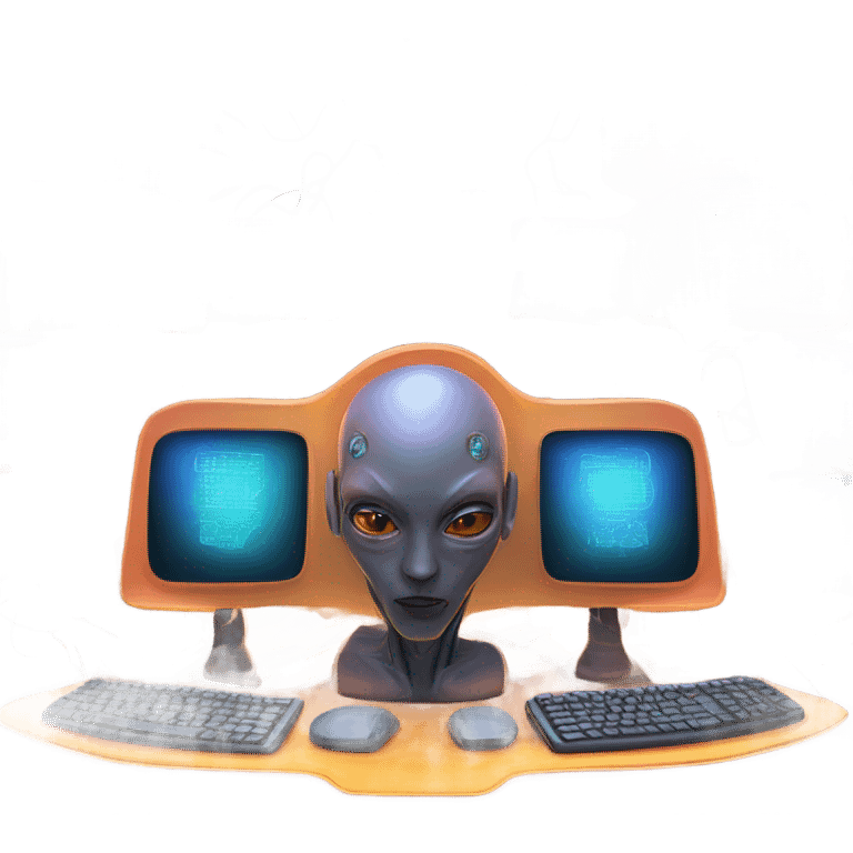 Alien computer  emoji