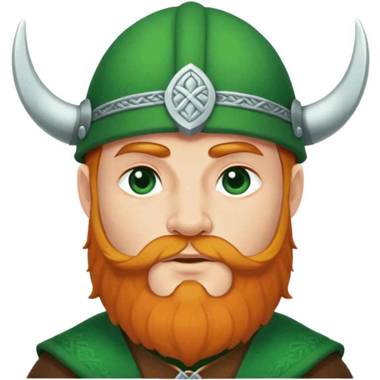 Saint Patrick’s day Viking man  emoji