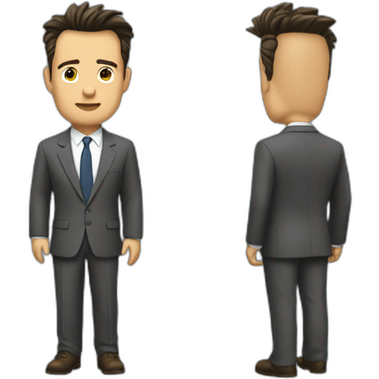 Chandler Bing wearing suits emoji