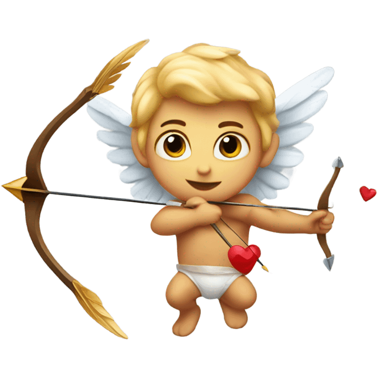 Cupid shooting an arrow emoji