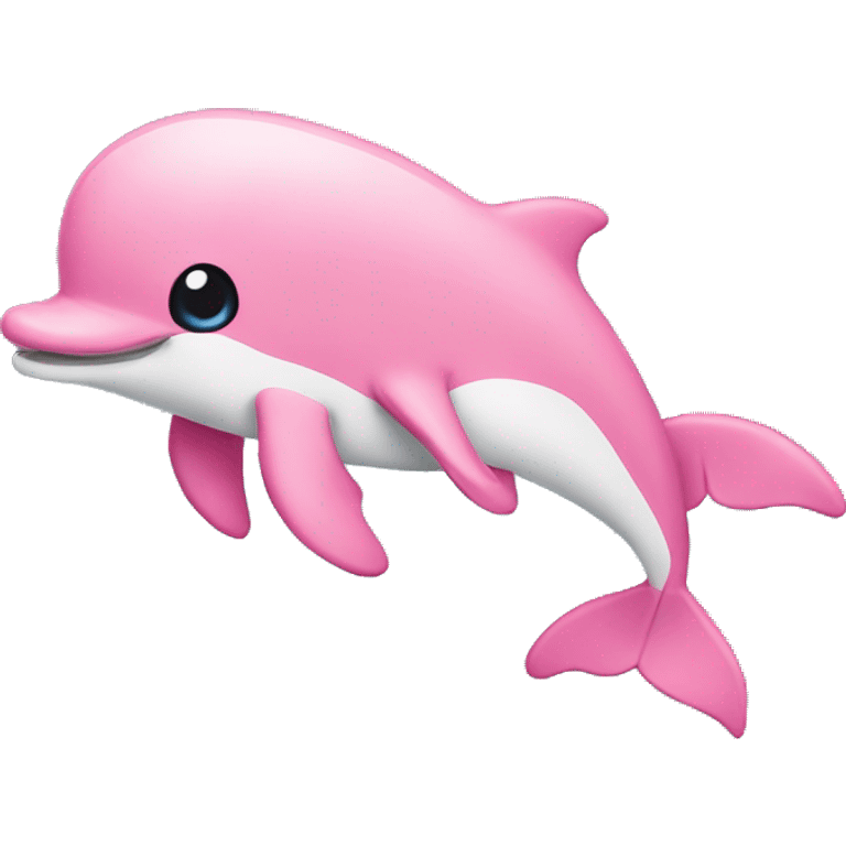 chibi pink dolphin emoji