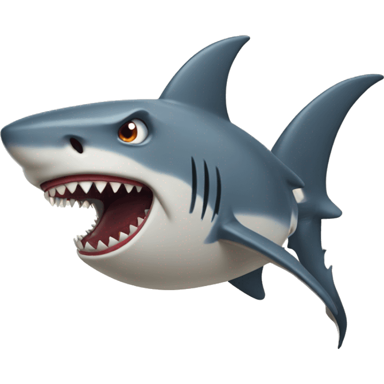 Mad shark emoji