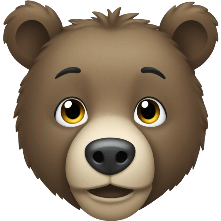 Bear and color bleu emoji