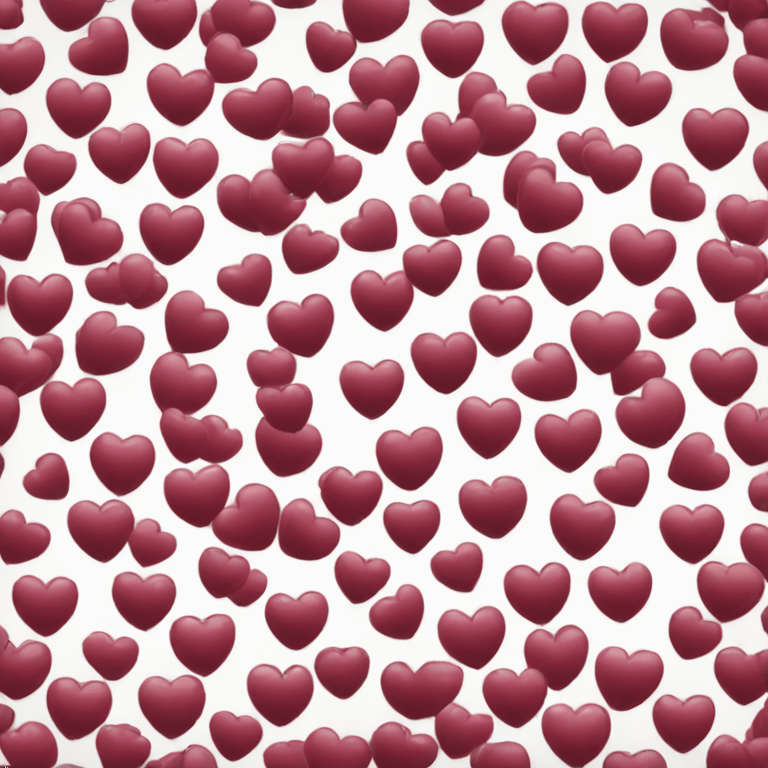 burgundy heart emoji