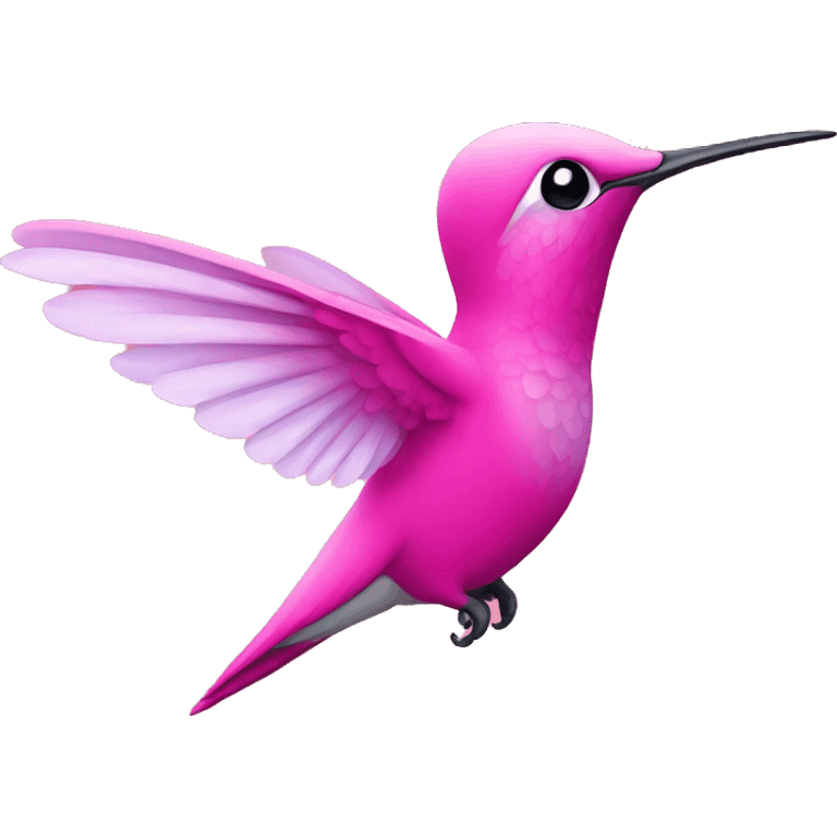 pink hummingbird emoji