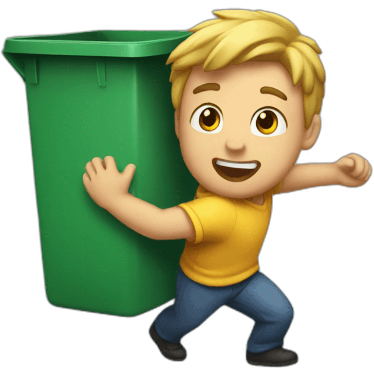 throwing lette a into the bin emoji