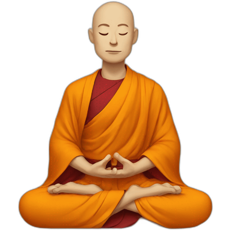 monks meditating emoji