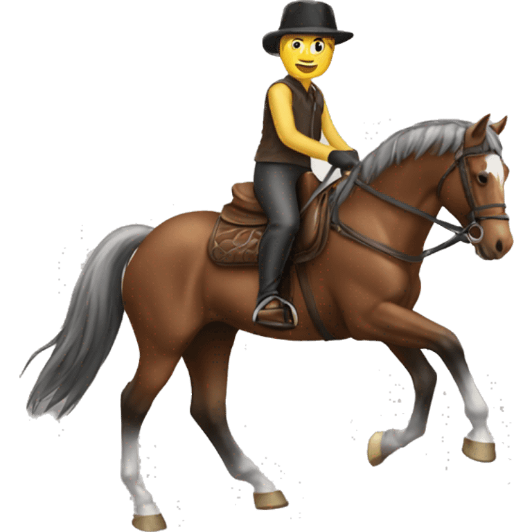   horse riding horse emoji