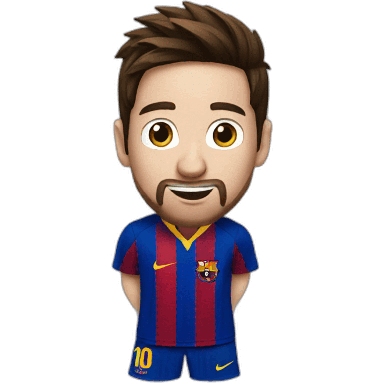 Messi qui boit un flash emoji