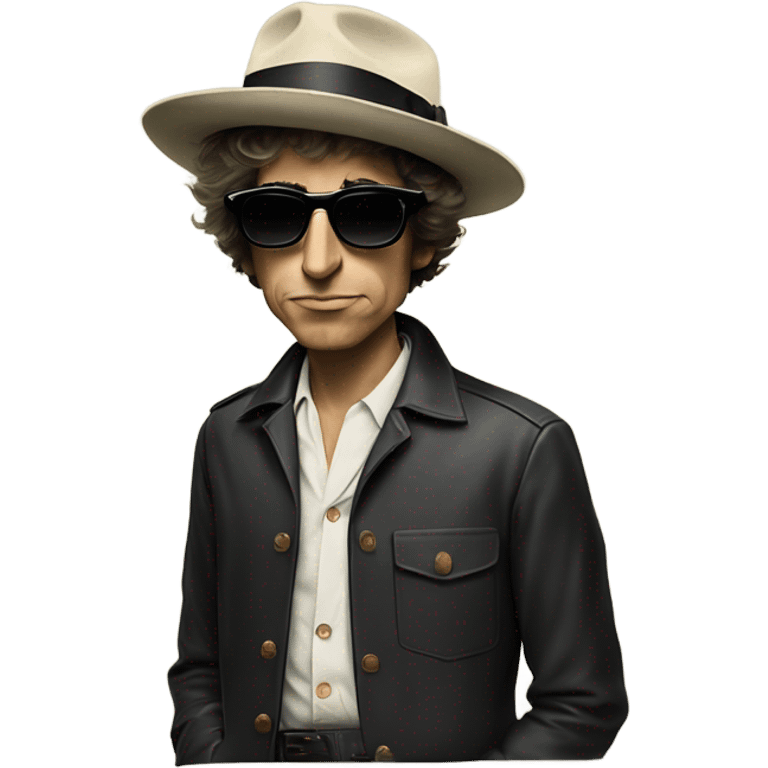 Bob Dylan wearing shutter shades in 1965 emoji