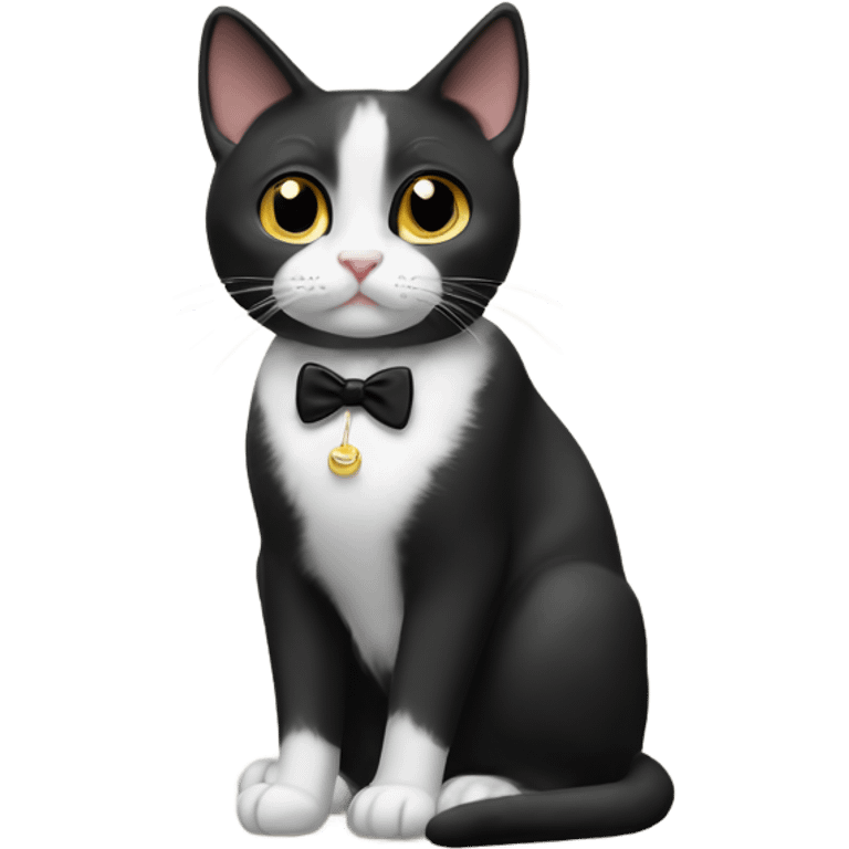 Tuxedo cat￼ emoji