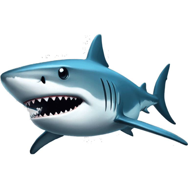 Shark with a top emoji