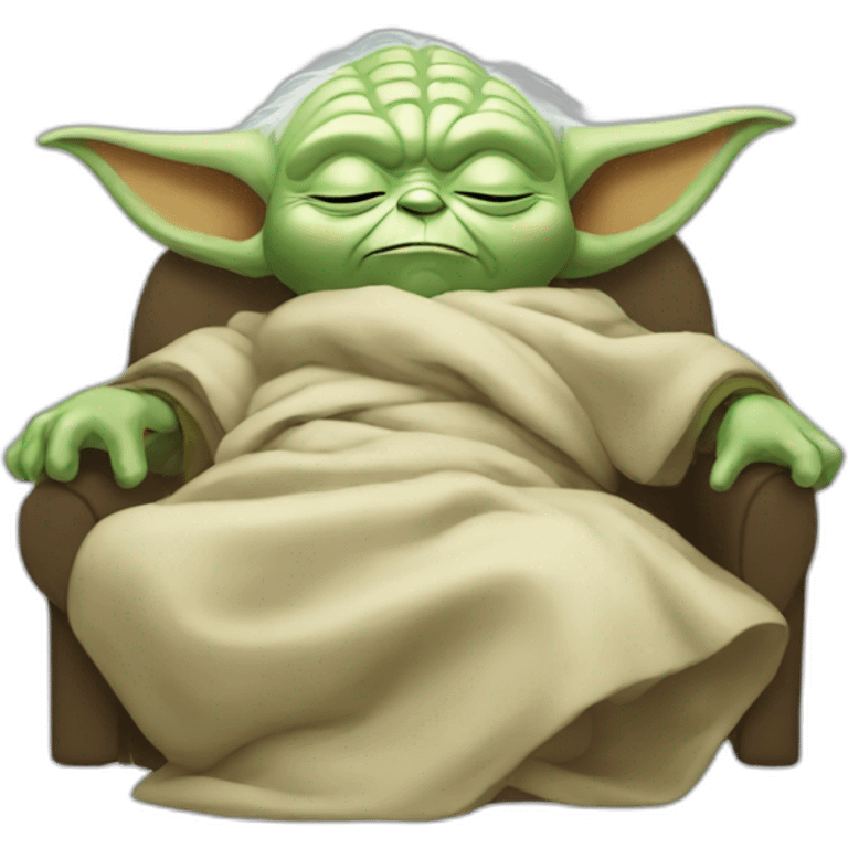 Sleeping yoda emoji