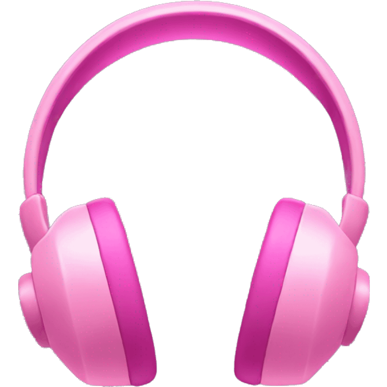 Pink headphones emoji