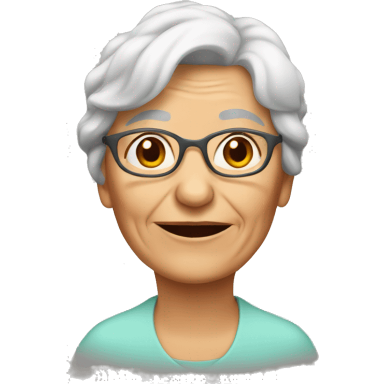 elderly woman emoji