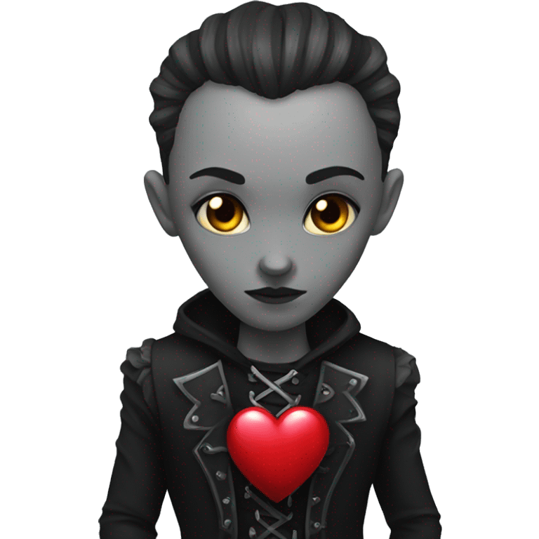 Gothic heart emoji