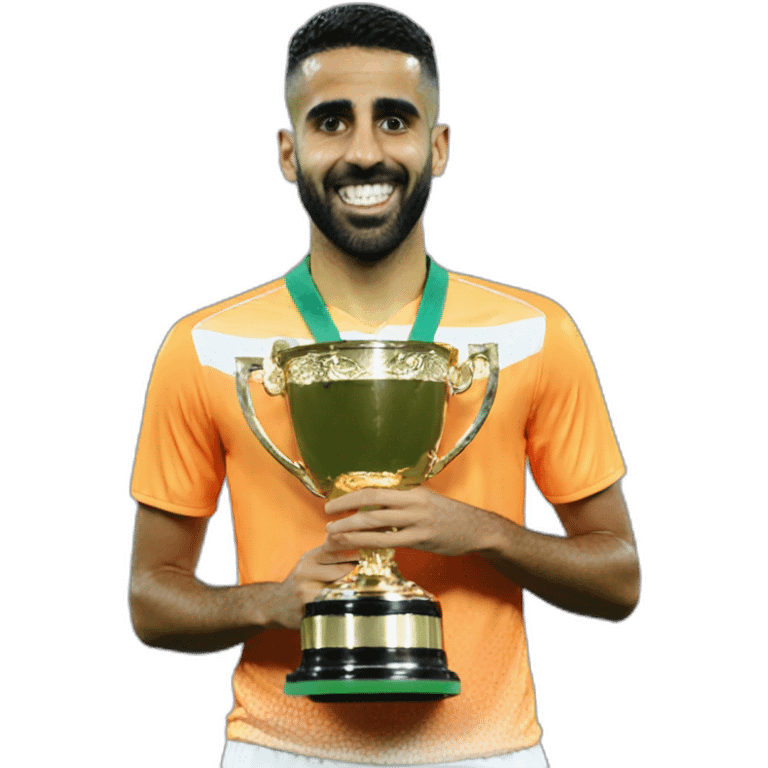 Mahrez with African cup emoji