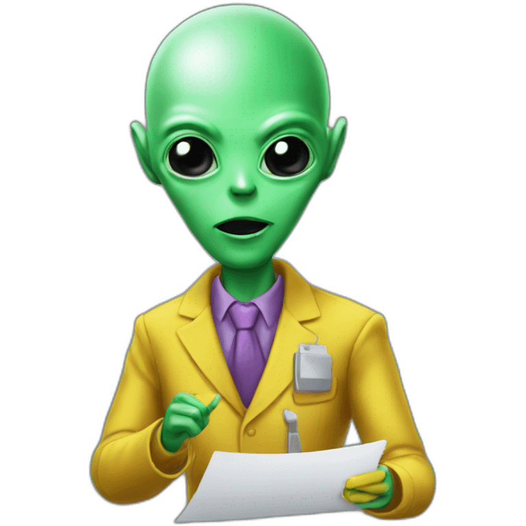 Alien marketing sales emoji