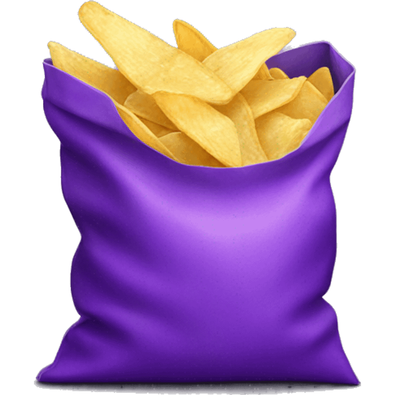 Purple bag of chips emoji