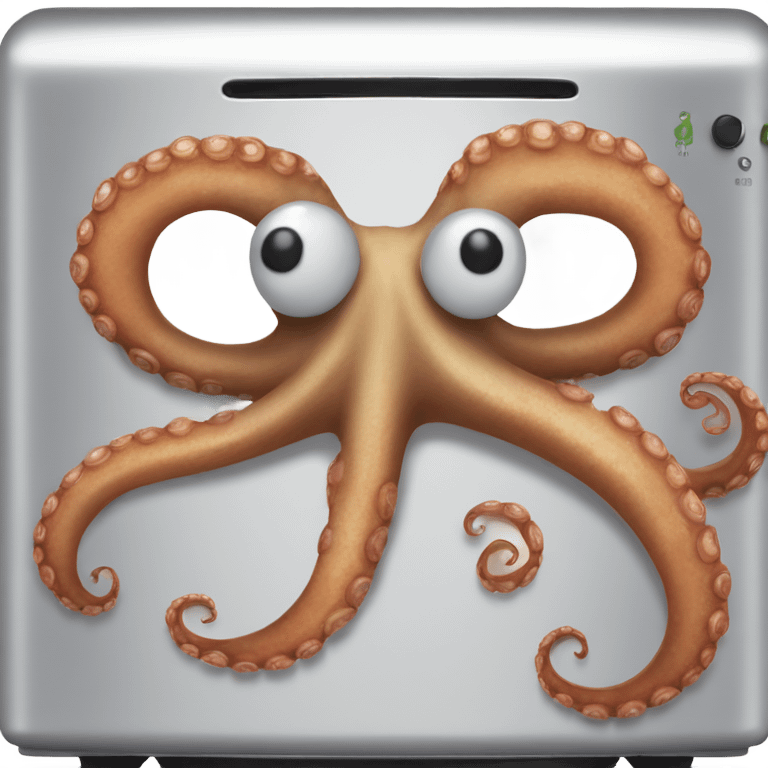 Octopus in a toaster emoji