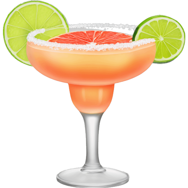 Grapefruit and lime margarita drink emoji