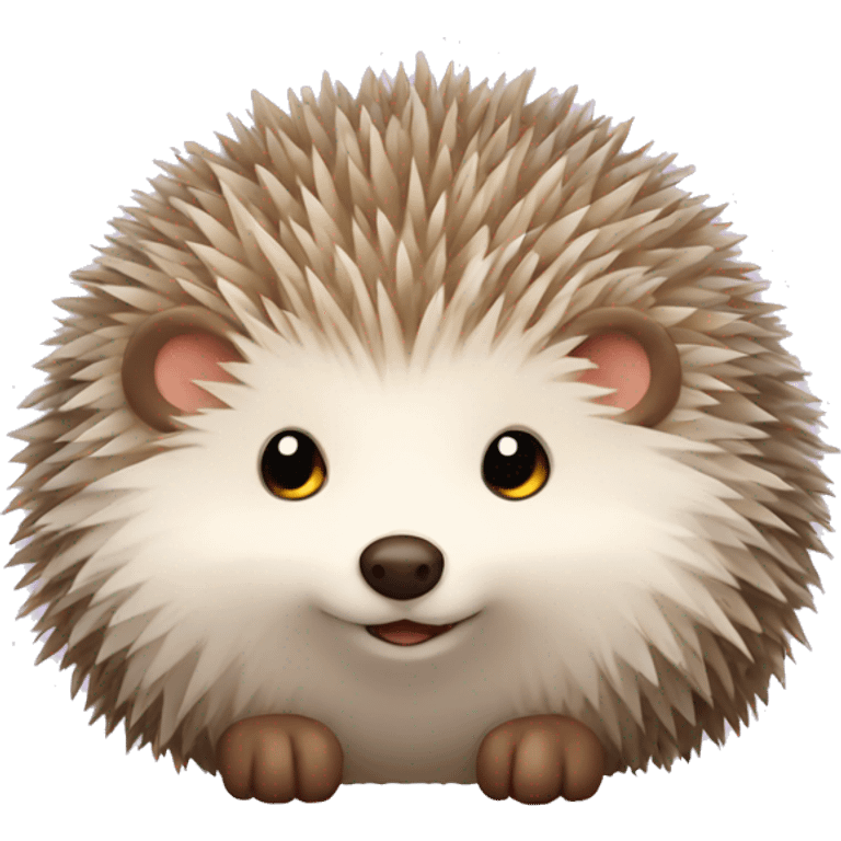 fluffy hedgehog emoji