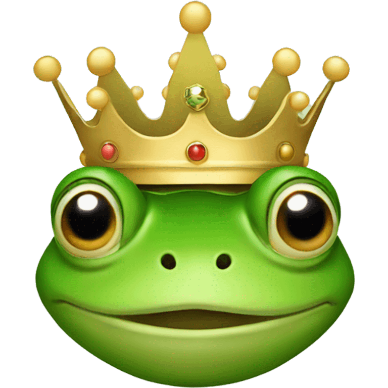 Frog with the crown  emoji