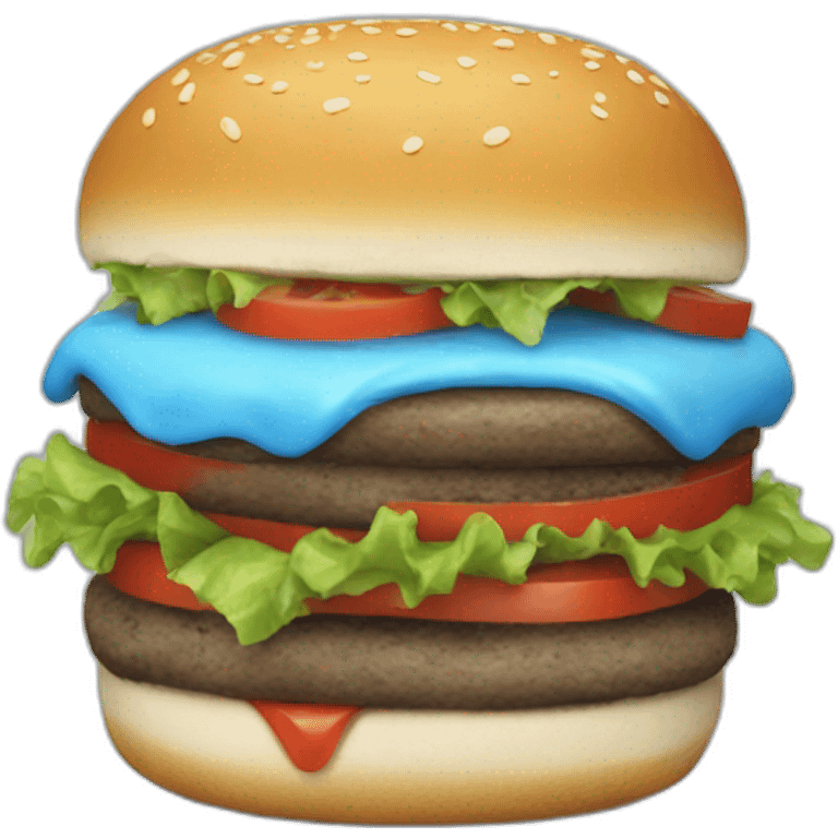 blue-burger emoji