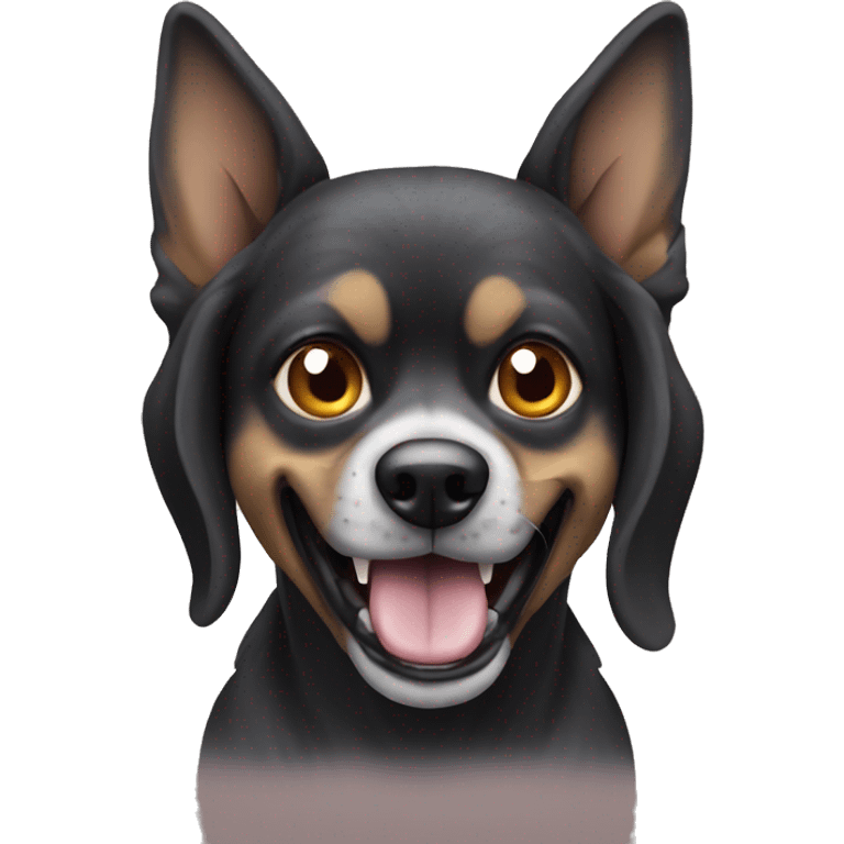 scary funny dog for halloween emoji