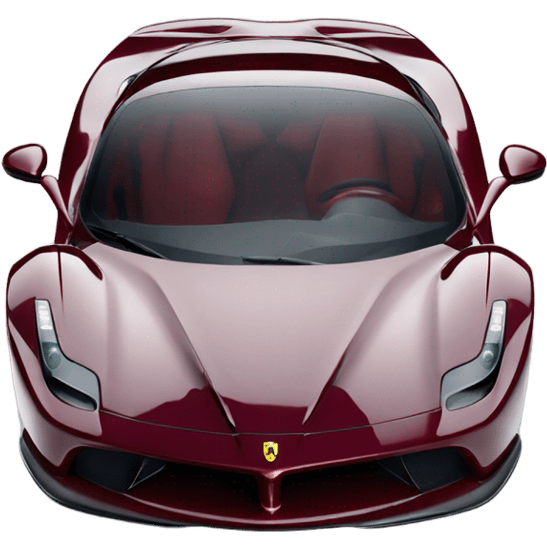 Burgundy Ferrari La Ferrari front  emoji