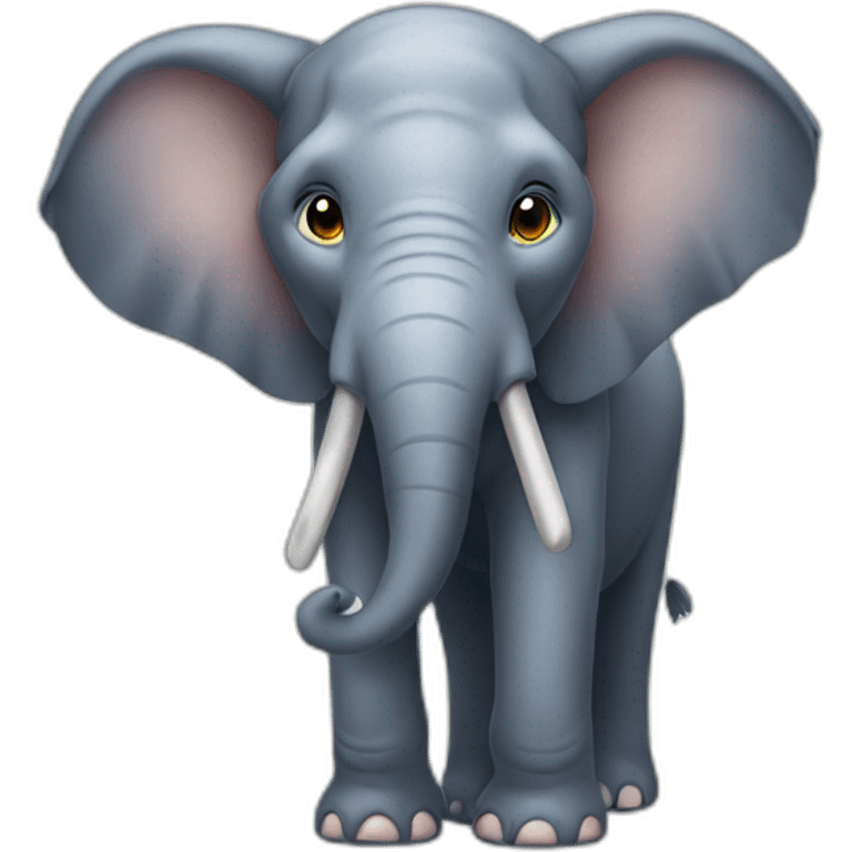 Elefante con orejas enormes emoji