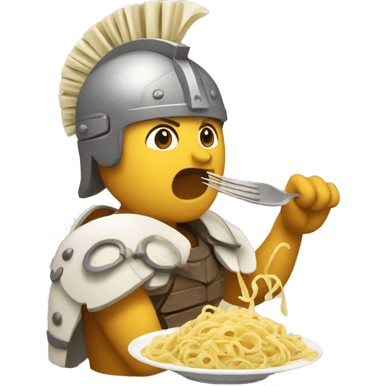 gladiator eating pasta emoji