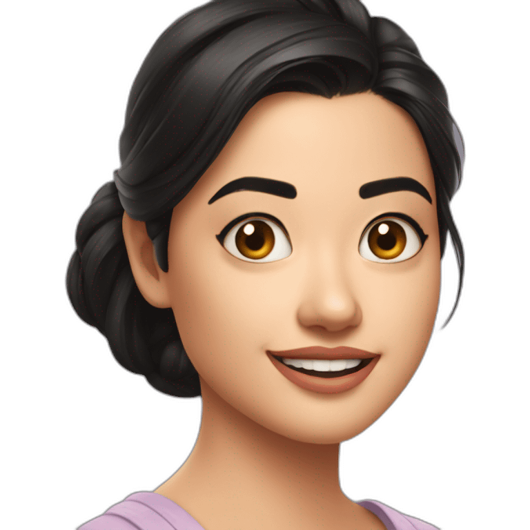 Girl who looks like rashmika mandanna  emoji