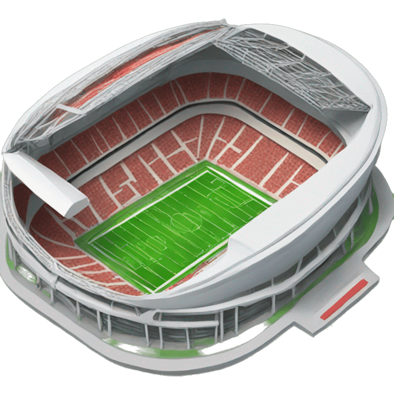 Football stadium with dragons emoji