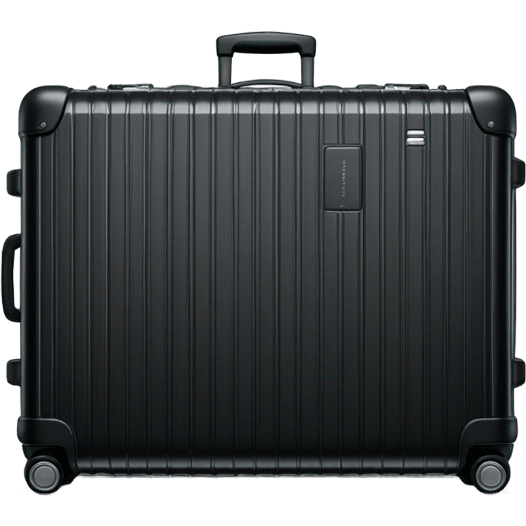 Black rimowa large trunk luggage emoji