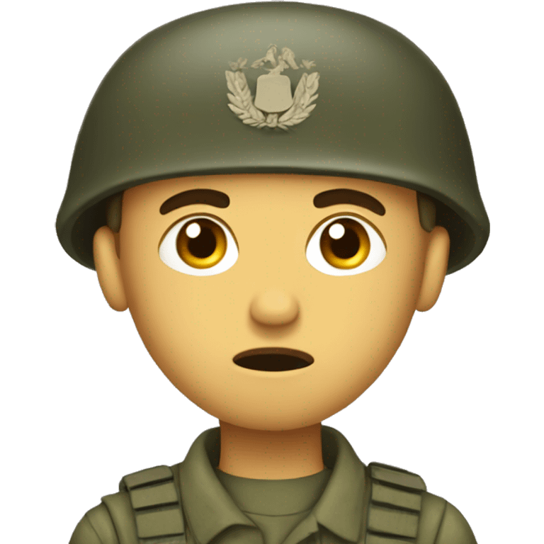 Traumatized soldier emoji