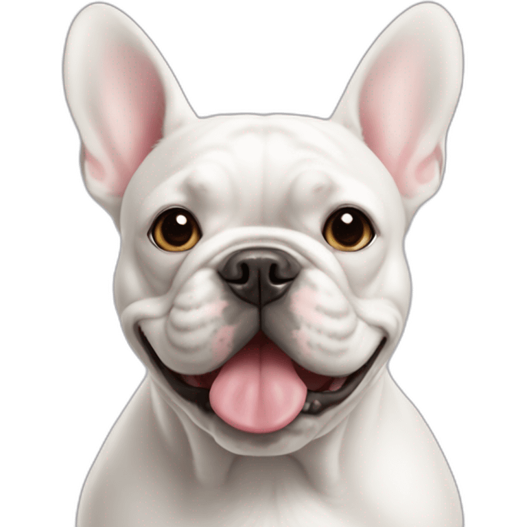 white french bulldog emoji