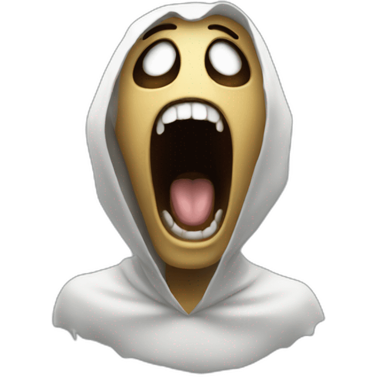 Scream realistic emoji